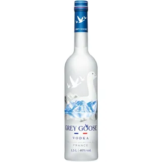 GREY GOOSE Premium-Vodka aus Frankreich, 40 Vol.-%, 150 cl | Premium-Vodka aus Frankreich, 100 % französischer Weizen & natürliches Quellwasser, ideal für Cocktails, Partyflasche 1,5 L