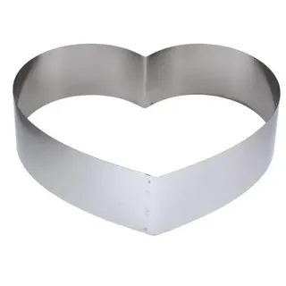 Lares Backform/Backrahmen Herz groß aus Federbandstahl - Ø ca. 28cm, H: ca. 7cm - Made in Germany