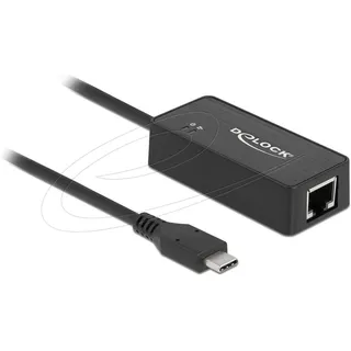 DeLock Adapter SuperSpeed USB-C®, RJ45 [1x USB-C® Stecker - 1x RJ45-Buchse] 62642