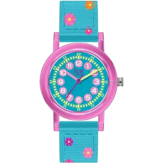 ICE-Watch Ice Learning 24 mm Analog Quarz Armbanduhr Pink Flowers