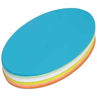 Maul Moderationskarten Oval 110x190mm sortiert VE=120 stück