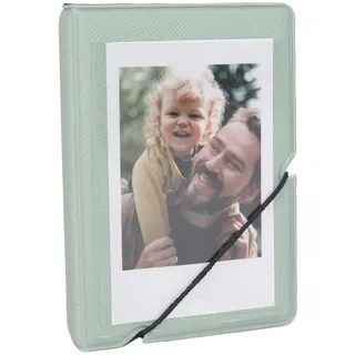 Kpop Mini-Fotoalbum mit 28 Fächern für Fujifilm Instax Mini 12 11 99 90 40 9 8 7 EVO LiPlay 5,1 x 7,6 cm Bilder Filme, Kpop Fotokartenhalter Alben für 54 x 86 mm Bilder (1, Grün)