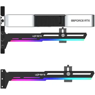 upHere RGB LED Grafikkarte GPU Brace Support-Videokarte Sehnenhalter/Holster-Halterung, GPU Halterung,Einzelsteckkarten, G276ARGB
