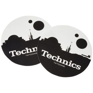 Magma 60677 Technics Slipmat Tatooine, weiß, schwarz