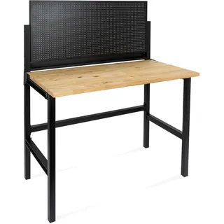 Rikta Werkbank Metall 121,5 cm x 142 cm schwarz klappbar