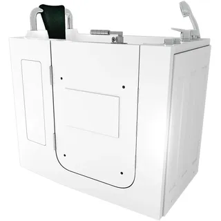 AcquaVapore Sitzwanne Badewanne mit Tür 68 x 110 cm (S08WP-A-L)