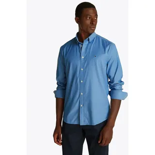 Tommy Hilfiger Langarmhemd PERFORMANCE TWILL Regular Fit SHIRT blau S