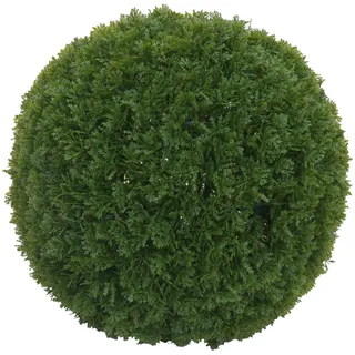 Mendler Künstlicher Busch HWC-O96, Thujakugel Dekopflanze Kunstpflanze Lebensbaum künstlich, Outdoor, Polyethylen Ø 32cm