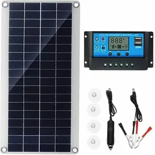 Costjj - 300 w 12 v Solarpanel, Solarpanel-Set, Batterieladegerät-Set mit 20 a Solarladeregler für Wohnmobil, Yacht, Outdoor, Garten, Beleuchtung