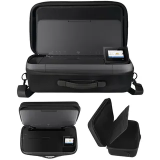 Tasche für HP OfficeJet 250 mobiler Multifunktionsdrucker (CZ992A), Tragetasche für hp officejet 250 mobiler all-in-one-drucker ePrint, Innenfächer für Zubehör, Druckerpapier und Dokumente, Schwarz