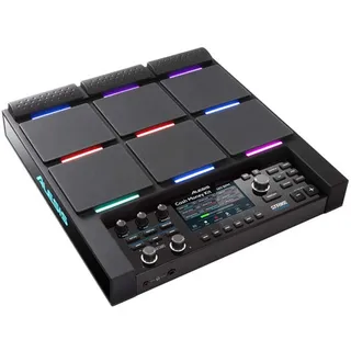 Alesis Strike Multipad - Perkussions-Pad mit 9 RGB-hintergrundbeleuchteten Pads, Sampler, Looper, integrierter Soundkarte mit Ein-und Ausgängen, 4,3-Zoll-Display