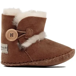 Hofbrucker Lammfell-Babyschuhe in Braun - 16/17
