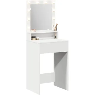 vidaXL Schminktisch mit LED-Leuchten Weiß 50 x 41 x 135 cm