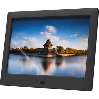 Braun Digiframe 81 Slim Digitaler Bilderrahmen, Schwarz 20 Cm