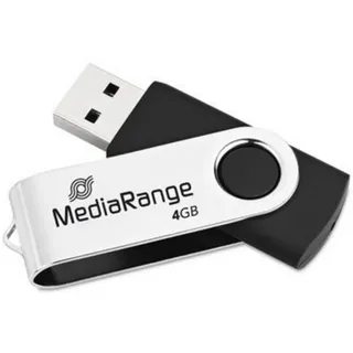 MediaRange Flexi-Drive 4GB schwarz/silber