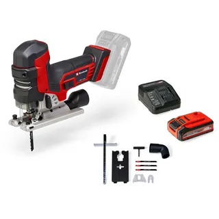 Einhell Professional Akku-Stichsäge TP-JST 18/135 Li BL Power X-Change (18 V, 135 mm Schnitttiefe in Holz, 26 mm Hubhöhe, Brushless, T-Style-Griff, inkl. 3x Sägeblatt, 4,0 Ah PLUS Akku)