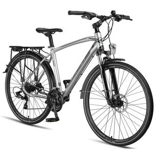 Licorne Bike Premium Touring Trekking Bike in 28 Zoll - Fahrrad für Jungen, Mädchen, Damen und Herren - 21 Gang-Schaltung - Mountainbike - Crossbike