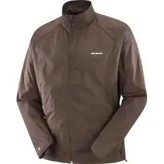 SALOMON Herren Funktionsjacke SHAKEout FLY, Größe L in Braun Coffee Bean