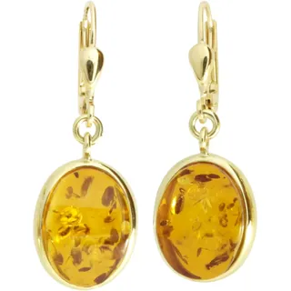 Ostsee-Schmuck Ohrhänger Classic Gelbgold 333 14 x 10 mm