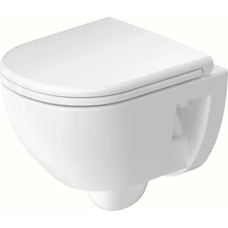 Duravit D-Code Wand-WC mit WC-Sitz Weiß Hochglanz