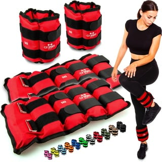 C.P. Sports 2er Set Gewichtsmanschetten für Hand- und Fußgelenke, 2X 0,5kg – 2X 1kg - 2X 1,5kg - 2X 2kg - 2X 2,5kg - 2X 3kg - 2X 4kg - 2X 5kg - 2X 6kg - Gewichte für Arme und Beine (2X 5,0kg)