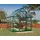 6x6 Alu grün Polycarbonat 0,7 mm/Dach HKP 4 mm 3,4 m2 inkl. Stahlfundament