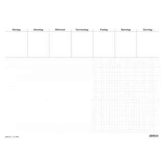 RNK Schreibunterlage Office weiß Papier 60,0 x 42,0 cm, 30 Blatt