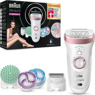 Braun Silk-épil 9 SkinSpa SensoSmart-Set 9/990 weiss/rosegold