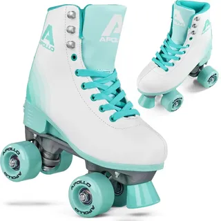 Apollo Disco Roller Classic | Rollschuhe für Kinder | größenverstellbare Quad-Skates, 3 Größen, verstellbar von 31 bis | | Gr.: 35-38