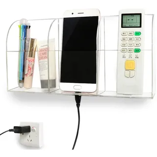 Yoillione Actyl Fernbedienungshalter Wand Fernbedienung Aufbewahrungsbox,TV Fernbedienung Organizer Handy Wandhalterung Fernbedienung Halterungher