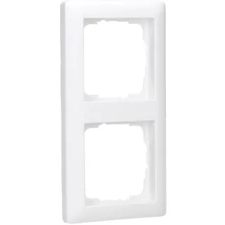 GIRA 021204 Abdeckrahmen 2fach Rahmen System 55 Reinweiß seidenmatt