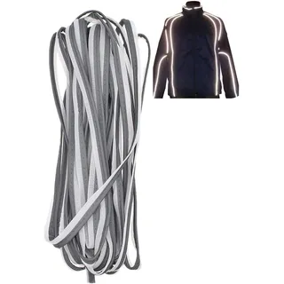 Kesheng 10m Reflektorstreifen Reflektorband Silbergrau Nähen für Kleidung Sicherheit Schutz