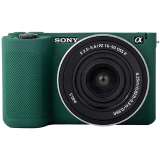 MUZIRI KINOKOO Weiche Silikonhülle für Sony ZVE10 II/ZV-E10 II Kamera, Schutz Tasche für Sony Alpha ZV-E10 II/ZVE10 II Kamera rutschfest und Kratzfest, verbesserte Griffigkeit für Kamera - Grün