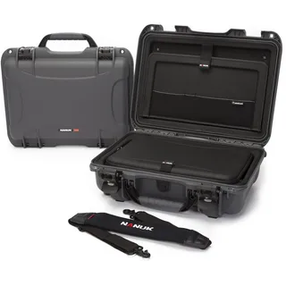 Nanuk Case 923 Koffer mit Laptop-Kit, mit Gurt (TSA-Verschl ̧sse) antrazit