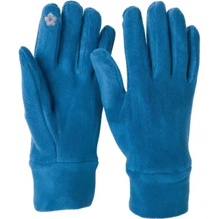 Stylebreaker Fleecehandschuhe Einfarbige Touchscreen Blau 10