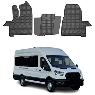 Omac 2019-2025 Ford Transit Van Fußmatten Gummi Schwarz 3 tlg