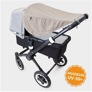 Liebes von priebes Kinderwagen-Sonnenschutzhülle JOHANNA Sonnensegel, Sonnenschutz, UV-Schutz 50+, Sonnendach, Liebes beige