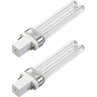 Forever Speed UVC Ersatzlampe Ersatzröhre UV Leuchtmittel Röhre für UVC Gerät G23 9 Watt 2 Stück