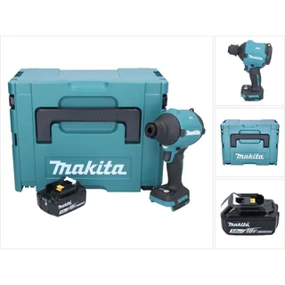 Makita DAS 180 F1J Akku Gebläse 18 V Brushless + 1x Akku 3,0 Ah + Makpac