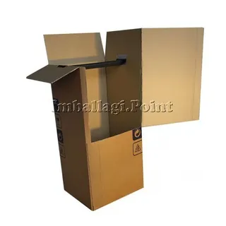 1 Kleiderbox für Umzüge 60 x 50 x 120 cm zweiwelliger Transport (50x50x120)