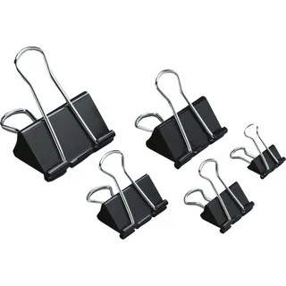 SOENNECKEN Foldbackklemmer 1565 schwarz 12 St./Pack.