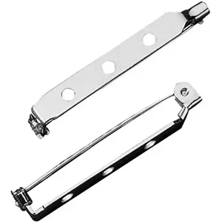 Rayher 2225821 Broschennadel mit Steg und SV, platin, 38mm, SB-Btl 4Stück