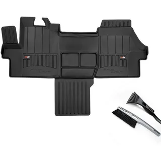 moto-MOLTICO 3D Gummimatten Auto, 1-teiliges Set, Allwetter Gummi Fußmatten, Antirutsch & Wasserfest Autoteppiche - passend für Citroen Jumper II FIAT Ducato III Peugeot Boxer II ab 2006