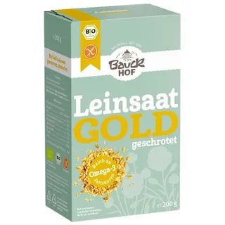 Bauckhof Gold-Leinsaat geschrotet glutenfrei bio