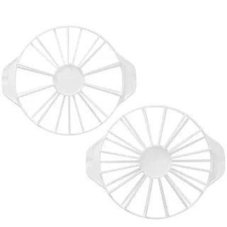 Tortenteiler 10/12/14/16 Tortenstücke 2 Stücke Rund Torteneinteiler Verstellbarer Kuchenteiler Kunststoff Tortenteiler zum Schneiden für runde Kuchen Geburtstag & Profi-Backen