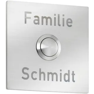 CMD Creative Metalldesign Gravur für Klingelplatte, 7 x 7cm (Art.-Nr. CMD-100, Edelstahl) CMD-100/Gravur