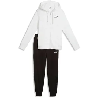 Puma Damen Hooded Sweat Suit cl Strickanzüge, Puma Weiß, S EU