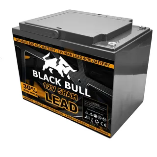 FORÇA Blackbull pro 12V 58AH Akku Zyklenfest Schraubanschluss Akku für Kabinenfahrzeuge Elektrofahrzeuge ECONELO AKTIVIMO ECABINO