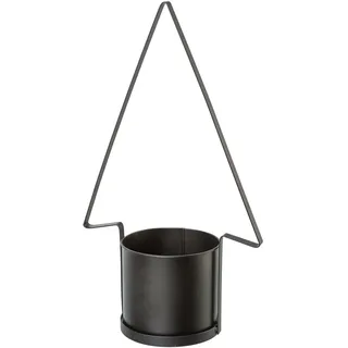 Dekobaum CREATIV DECO "PLATANUS, Weihnachtsdeko", schwarz, B:35cm H:59cm T:18,5cm, Metall, Dekofiguren, Tannenbaum als Blumentopf, aus Metall