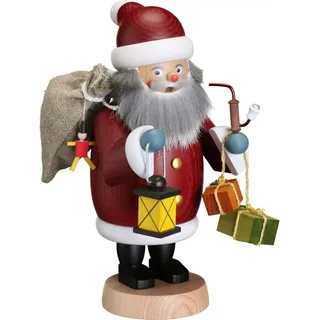 Seiffener Volkskunst | Räuchermännchen Erzgebirge | Gemütliche Typen 19 cm | Räucherfigur | Erzgebirgische Volkskunst | 12659 | Weihnachtsmann